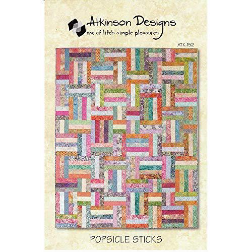 Atkinson Popsicle Stick Jelly Roll Quilt Pattern CRAZY WOMAN QUILTS