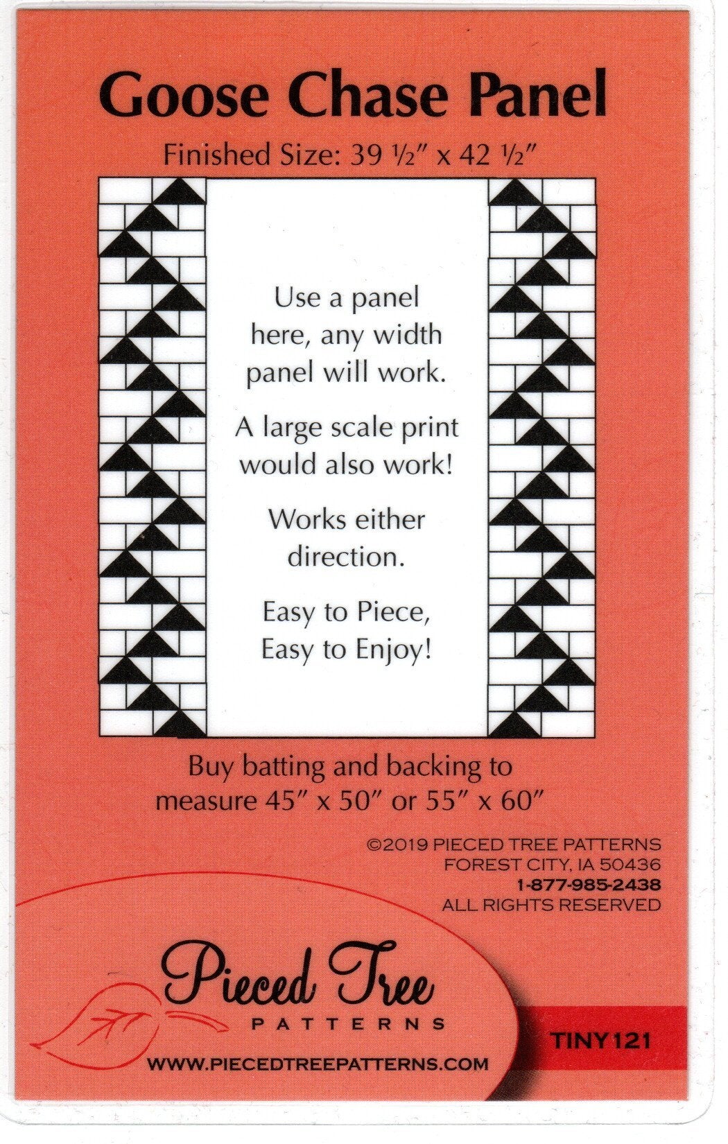 Pieced Tree Patterns Goose Chase Panel CRAZY WOMAN QUILTS