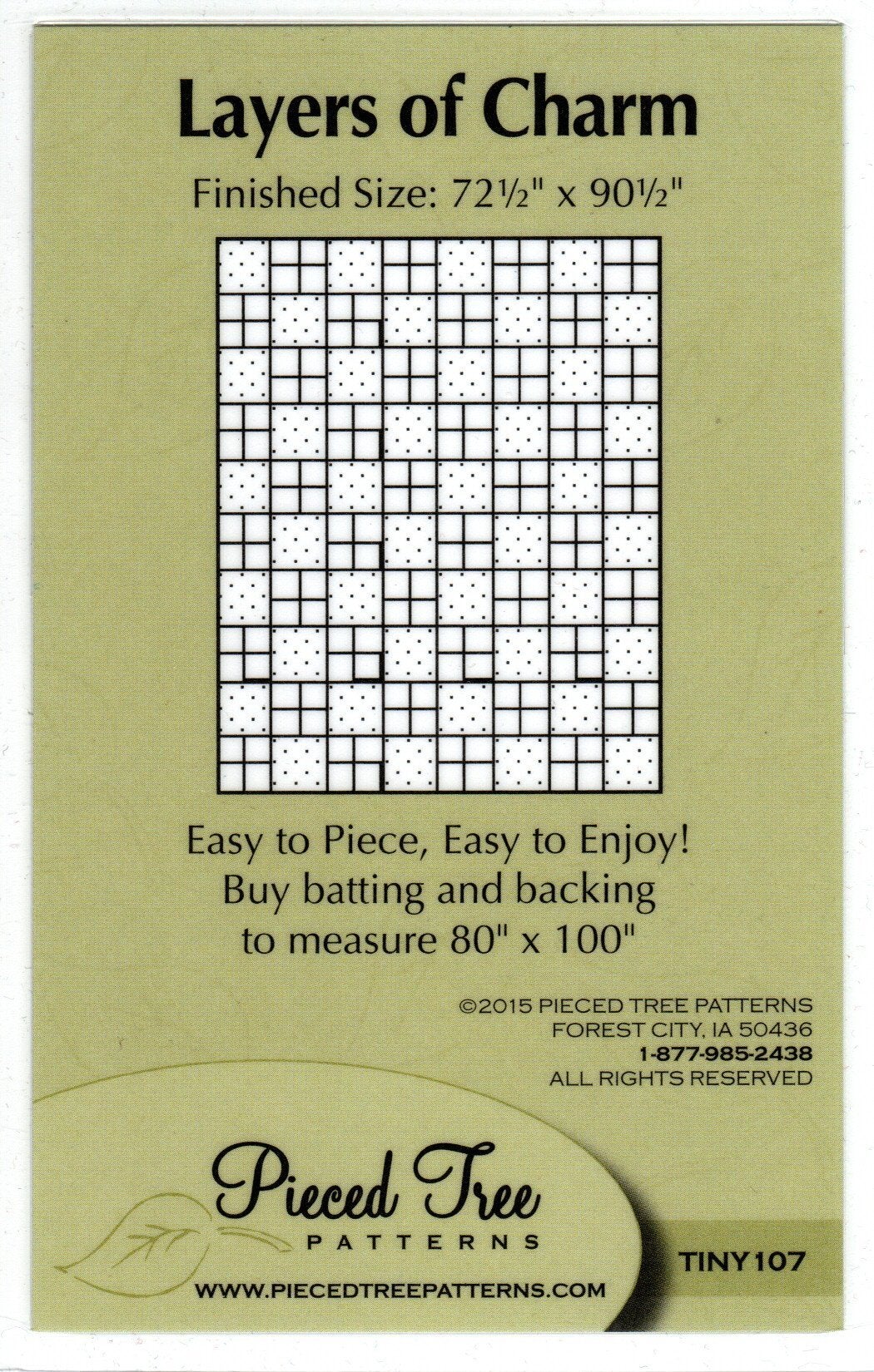 Pieced Tree Tiny Layers of Charm PtrN CRAZY WOMAN QUILTS