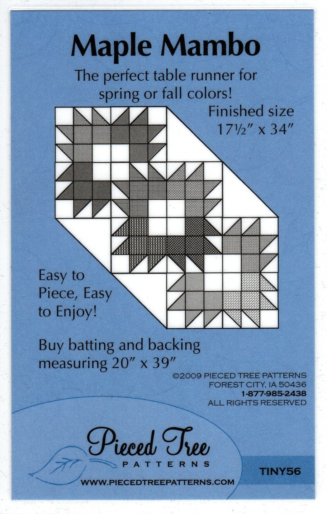 Pieced Tree Patterns Maple Mambo CRAZY WOMAN QUILTS